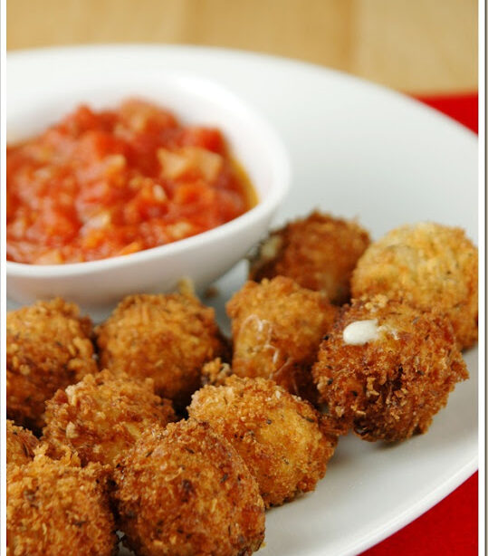 Fried Mozzarella Balls with Spicy Tomato Sauce Easy Snack Guide